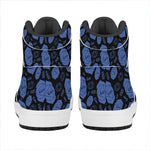 Ajna Chakra Pattern Print High Top Leather Sneakers
