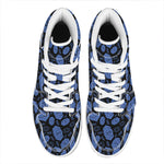 Ajna Chakra Pattern Print High Top Leather Sneakers