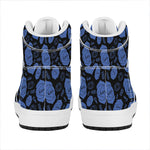 Ajna Chakra Pattern Print High Top Leather Sneakers