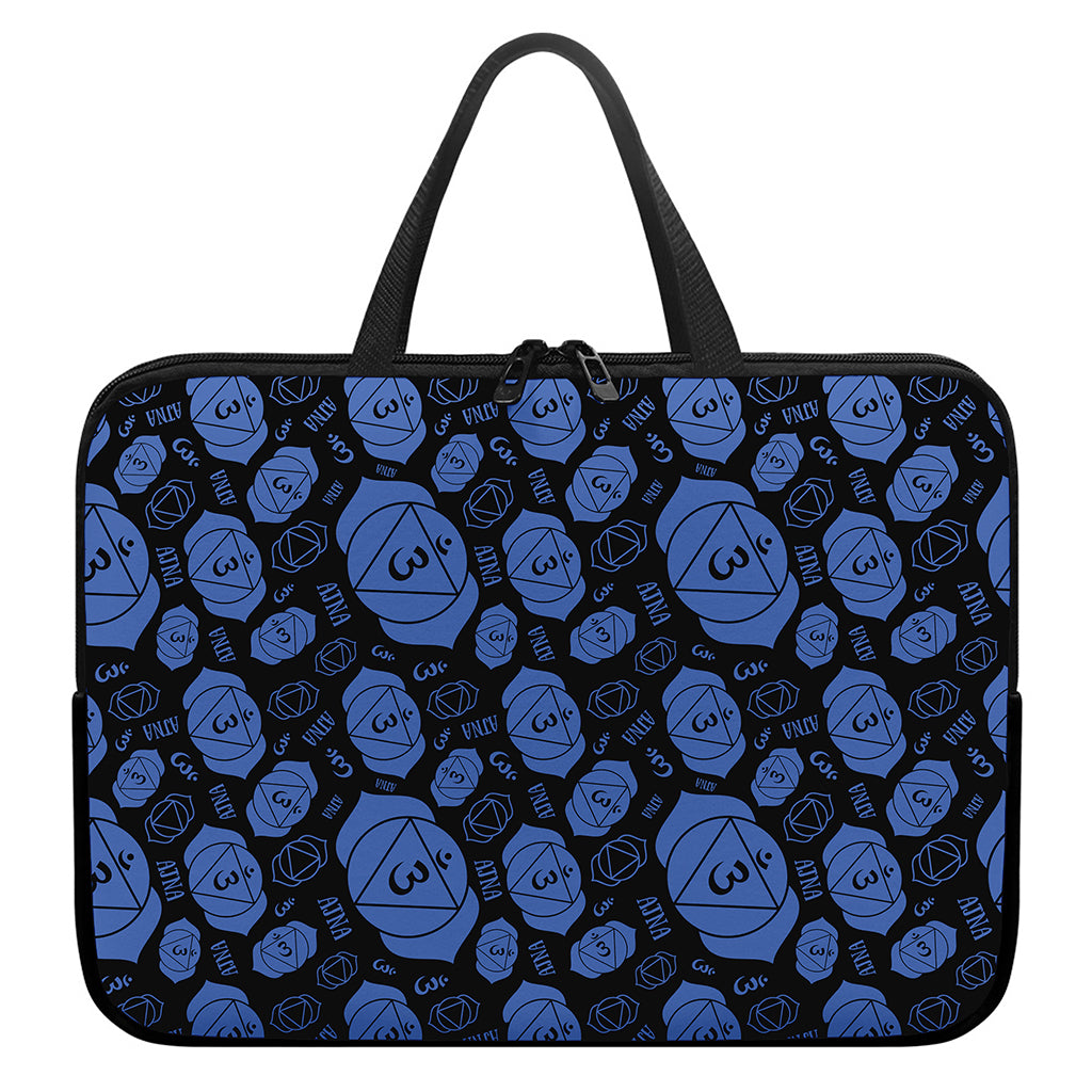 Ajna Chakra Pattern Print Laptop Sleeve With Handle