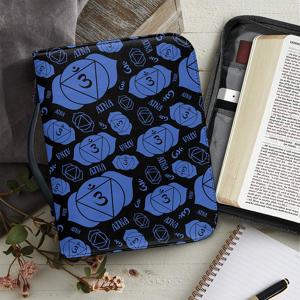 Ajna Chakra Pattern Print Leather Bible Cover