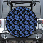 Ajna Chakra Pattern Print Leather Spare Tire Cover
