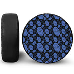 Ajna Chakra Pattern Print Leather Spare Tire Cover