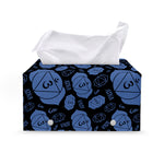 Ajna Chakra Pattern Print Leather Tissue Box Cover