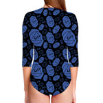 Ajna Chakra Pattern Print Long Sleeve Swimsuit