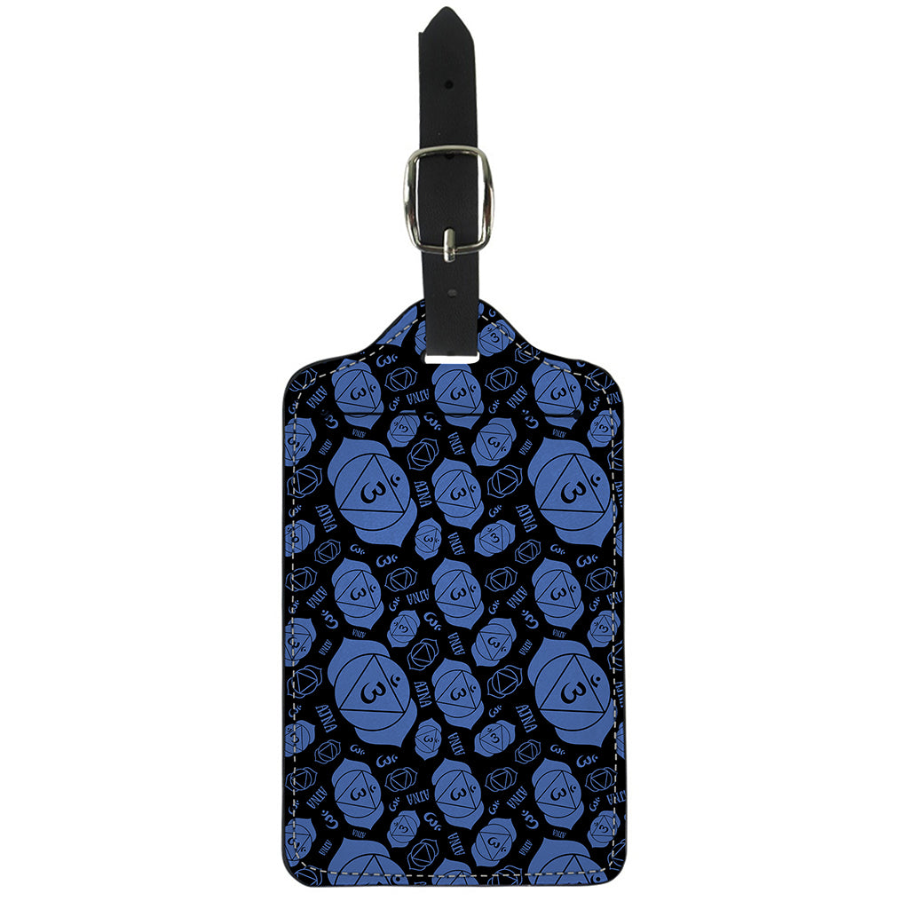 Ajna Chakra Pattern Print Luggage Tag