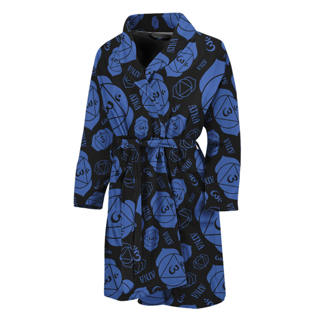 Ajna Chakra Pattern Print Men's Bathrobe