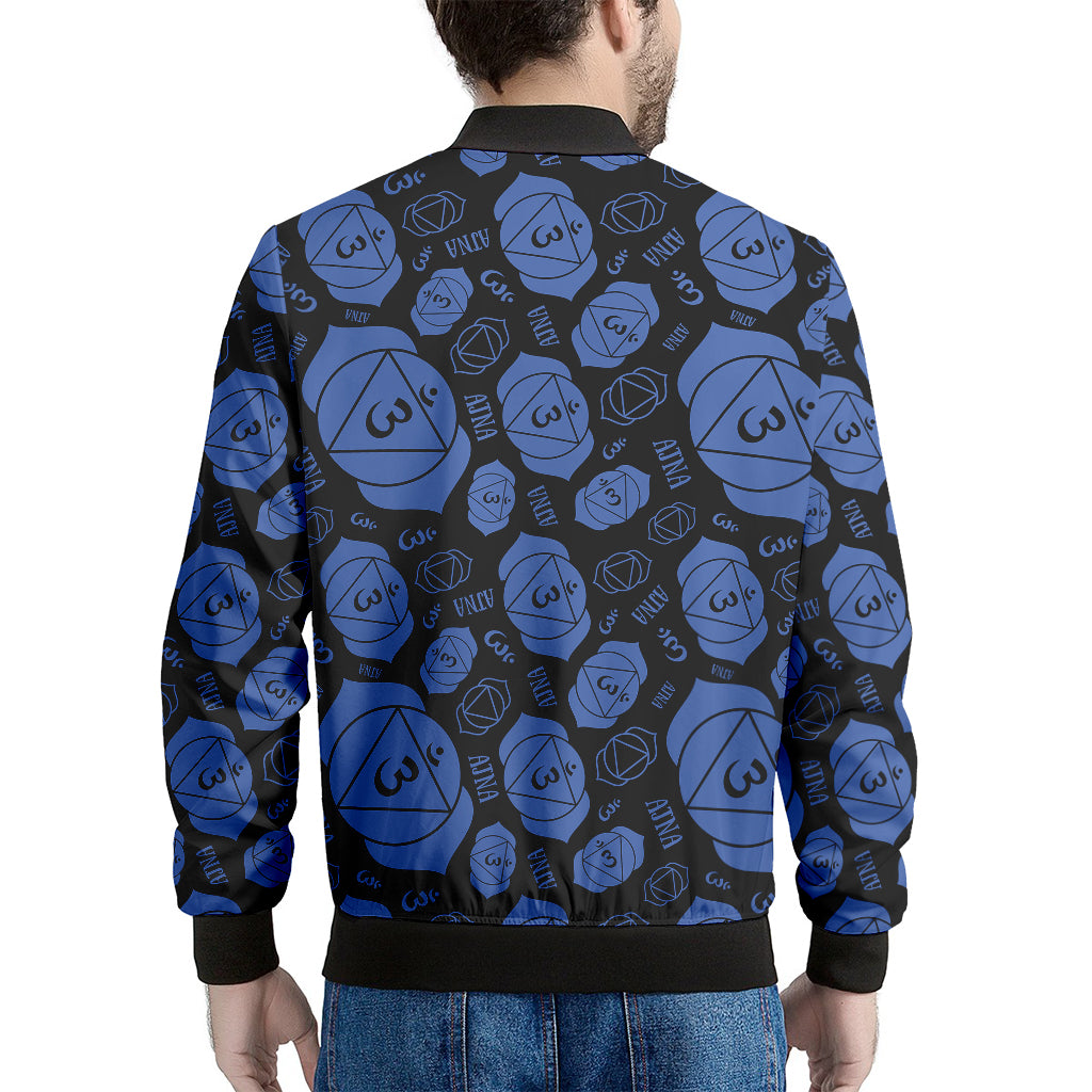 Ajna Chakra Pattern Print Men's Bomber Jacket