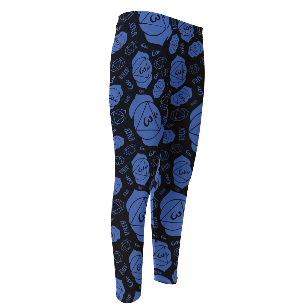 Ajna Chakra Pattern Print Men's Compression Pants