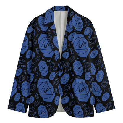 Ajna Chakra Pattern Print Men's Cotton Blazer