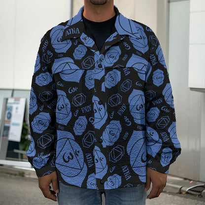 Ajna Chakra Pattern Print Men's Shirt Jacket