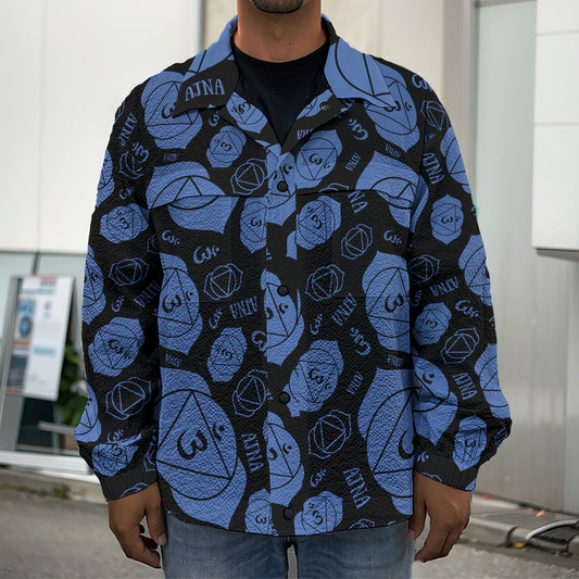 Ajna Chakra Pattern Print Men's Shirt Jacket