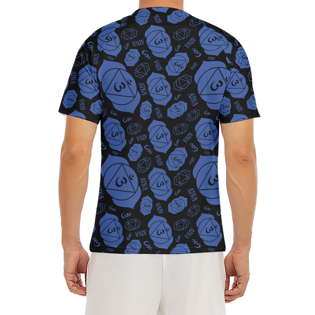 Ajna Chakra Pattern Print Men's Short Sleeve Rash Guard