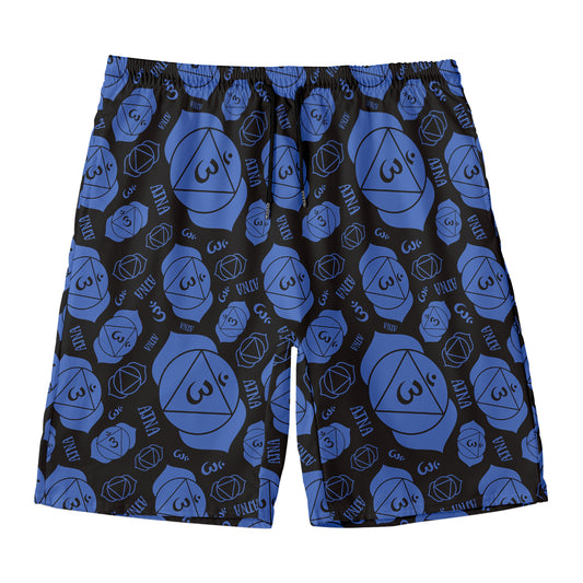 Ajna Chakra Pattern Print Men's Swim Trunks