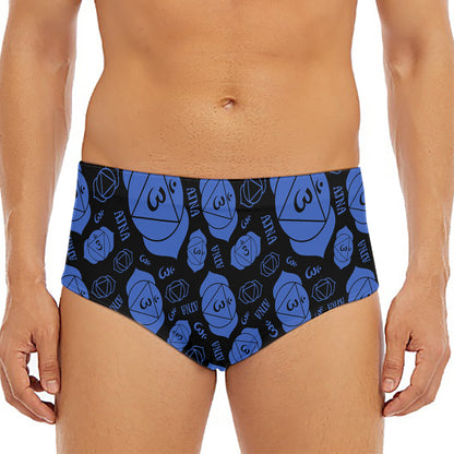 Ajna Chakra Pattern Print Men's Triangle Swim Briefs