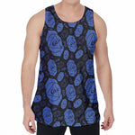 Ajna Chakra Pattern Print Men's Velvet Tank Top