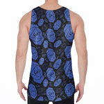 Ajna Chakra Pattern Print Men's Velvet Tank Top
