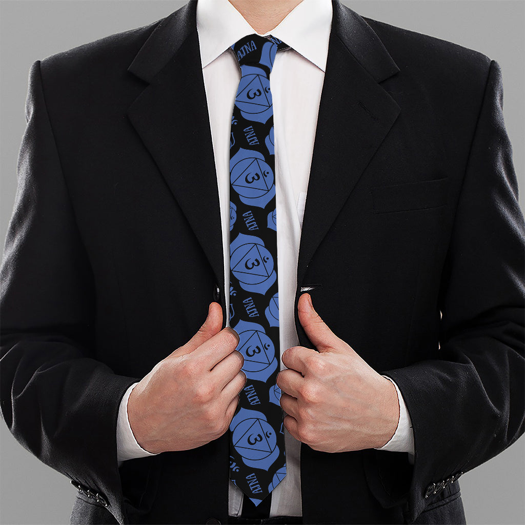 Ajna Chakra Pattern Print Necktie
