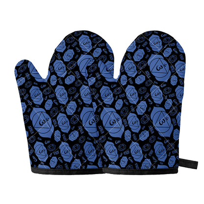 Ajna Chakra Pattern Print Oven Mitts