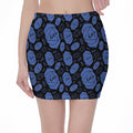 Ajna Chakra Pattern Print Pencil Mini Skirt