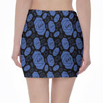 Ajna Chakra Pattern Print Pencil Mini Skirt