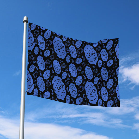 Ajna Chakra Pattern Print Polyester Flag