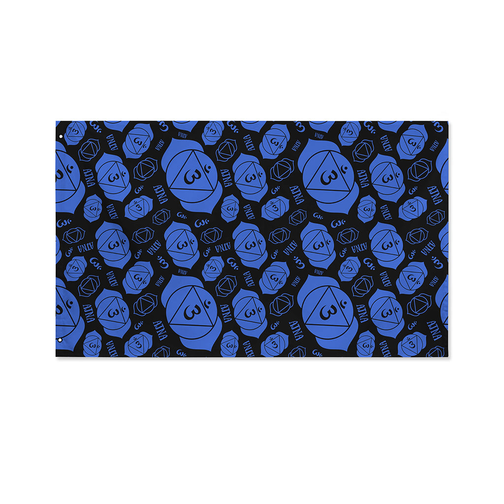Ajna Chakra Pattern Print Polyester Flag
