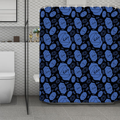 Ajna Chakra Pattern Print Polyester Shower Curtain