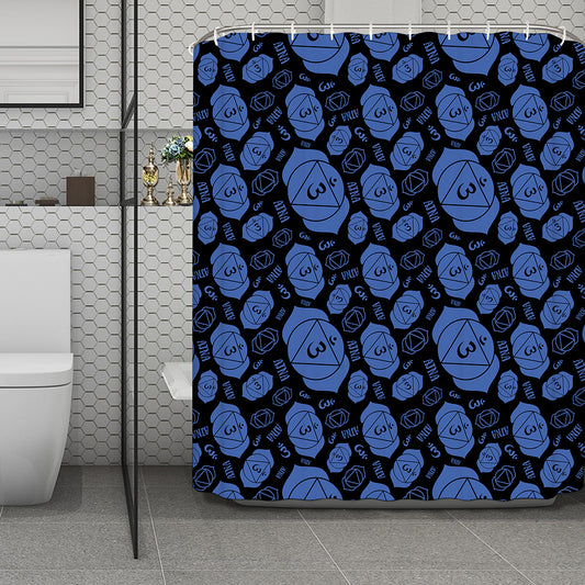 Ajna Chakra Pattern Print Polyester Shower Curtain