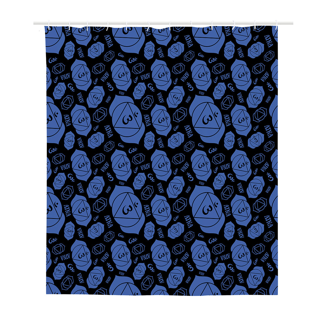 Ajna Chakra Pattern Print Polyester Shower Curtain