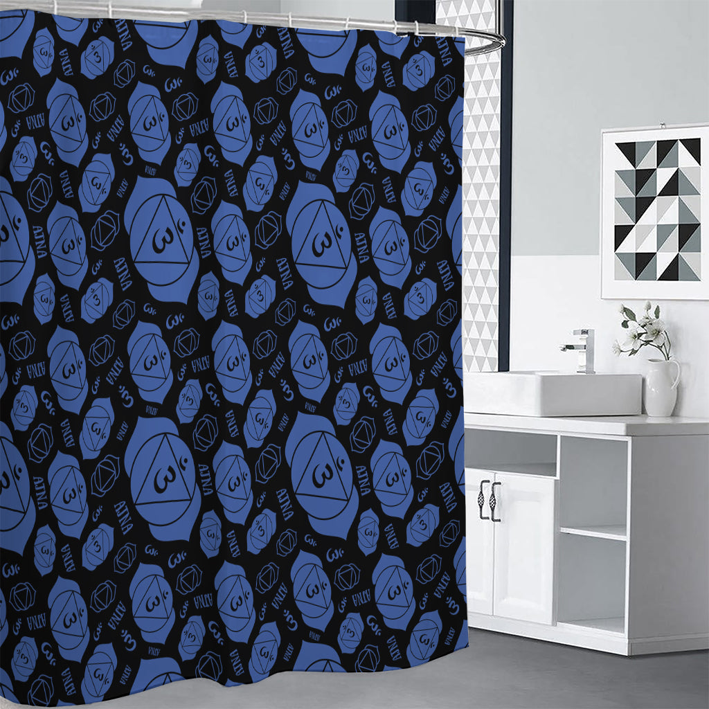 Ajna Chakra Pattern Print Premium Shower Curtain