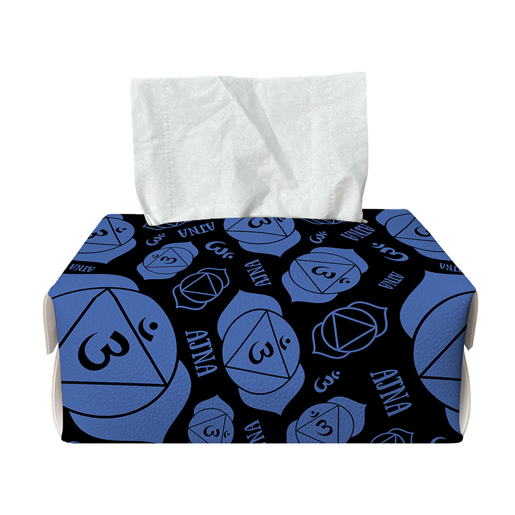 Ajna Chakra Pattern Print Rectangle Tissue Box Cover