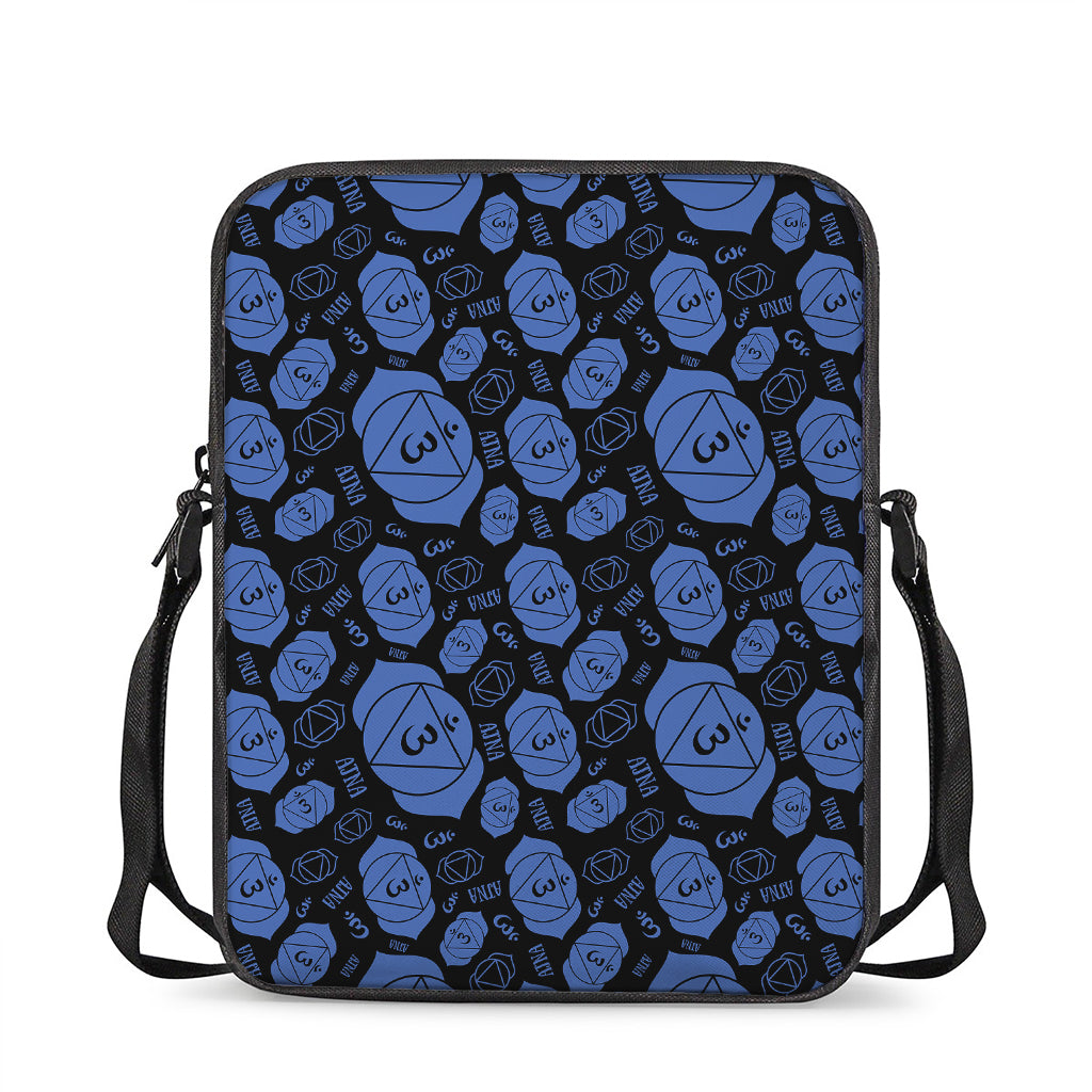 Ajna Chakra Pattern Print Rectangular Crossbody Bag