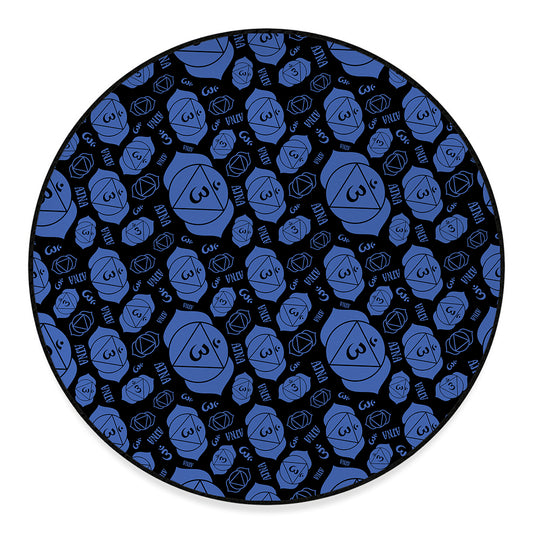 Ajna Chakra Pattern Print Round Floor Mat