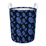 Ajna Chakra Pattern Print Round Laundry Basket