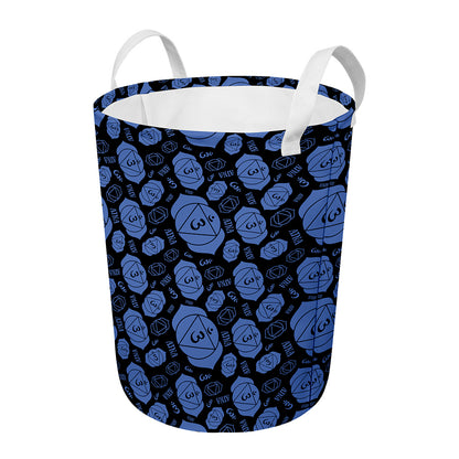 Ajna Chakra Pattern Print Round Laundry Basket