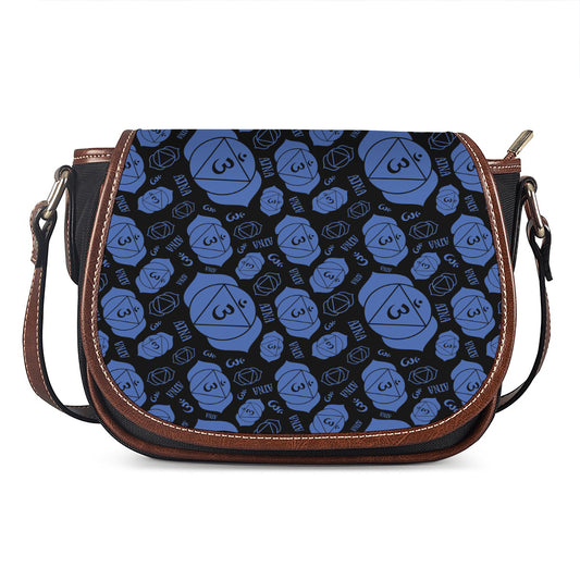 Ajna Chakra Pattern Print Saddle Bag
