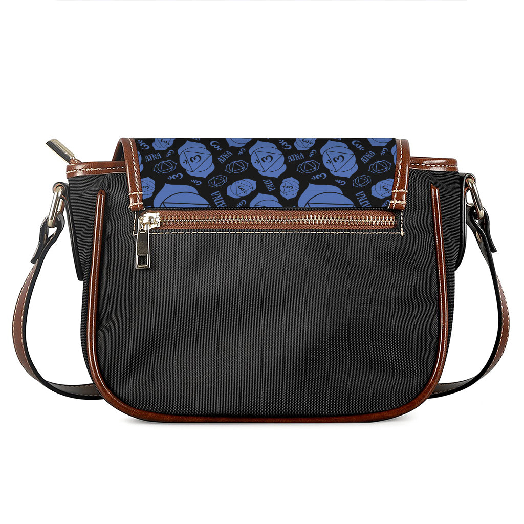 Ajna Chakra Pattern Print Saddle Bag