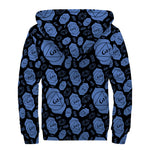 Ajna Chakra Pattern Print Sherpa Lined Zip Up Hoodie
