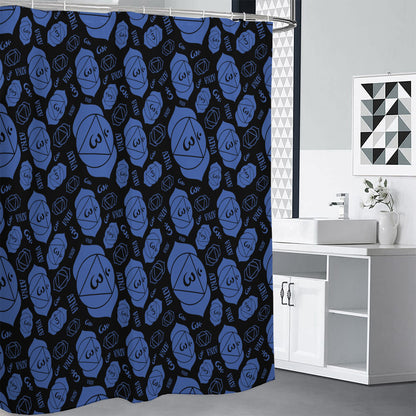 Ajna Chakra Pattern Print Shower Curtain