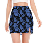 Ajna Chakra Pattern Print Side Slit Mini Skirt