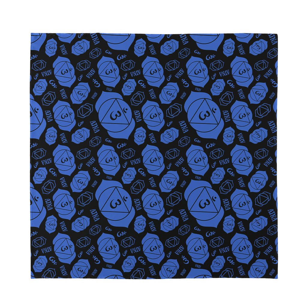 Ajna Chakra Pattern Print Silk Bandana