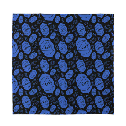 Ajna Chakra Pattern Print Silk Bandana
