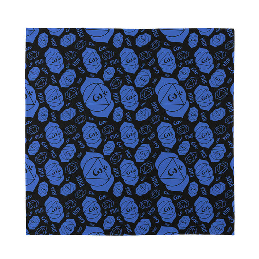Ajna Chakra Pattern Print Silk Bandana
