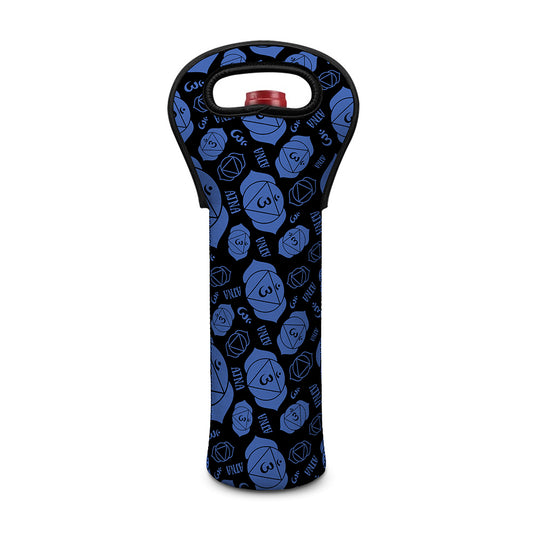 Ajna Chakra Pattern Print Single Neoprene Wine Tote