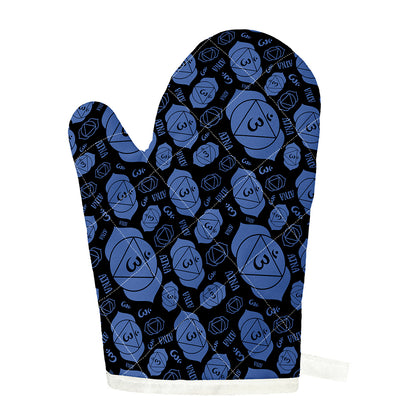 Ajna Chakra Pattern Print Single Oven Mitt