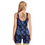 Ajna Chakra Pattern Print Sleeveless One Piece Swimsuit