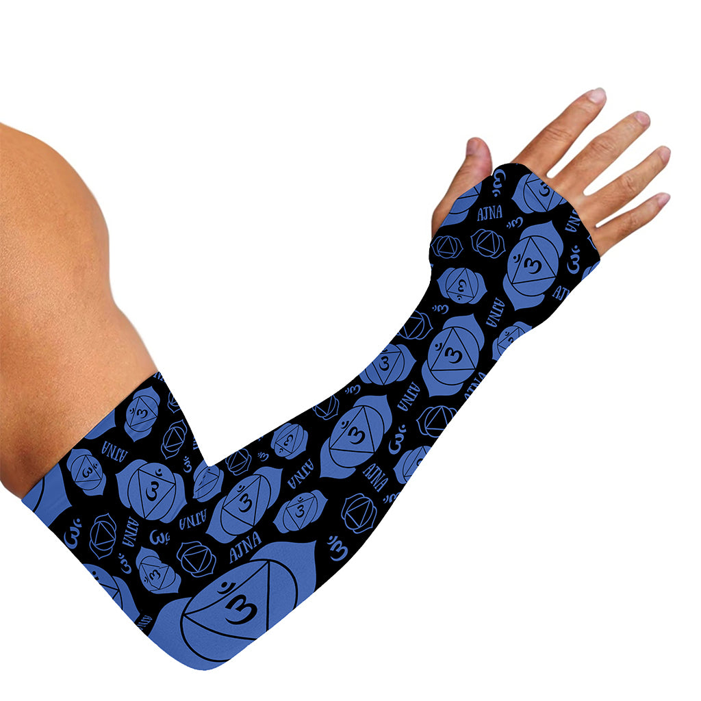 Ajna Chakra Pattern Print Sun Protection Arm Sleeves