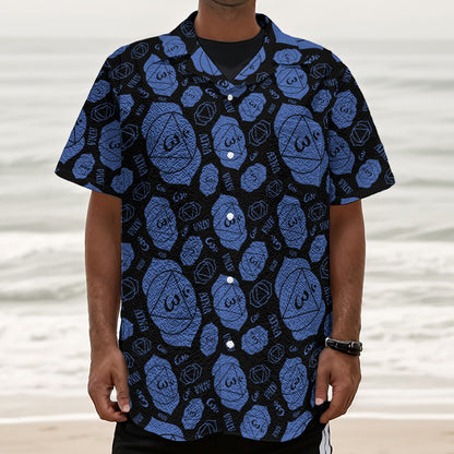 Ajna Chakra Pattern Print Textured Short Sleeve Shirt