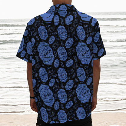 Ajna Chakra Pattern Print Textured Short Sleeve Shirt